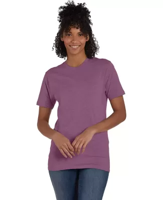 4980 Hanes 4.5 ounce Ring-Spun T-shirt in Purple rain hthr