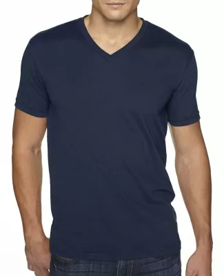 Next Level 6440 Premium Sueded V-Neck T-shirt in Midnight navy