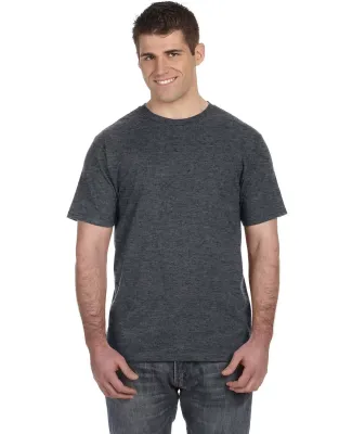 980 Anvil Combed Ring Spun Cotton T-Shirt in Heather dk grey