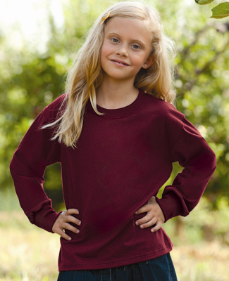 4930B Fruit of the Loom Youth 5 oz., 100% Heavy Cotton HD Long Sleeve T-Shirt Catalog