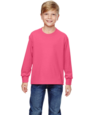 4930B Fruit of the Loom Youth 5 oz., 100% Heavy Co in Neon pink