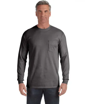 4410 Comfort Colors - Long Sleeve Pocket T-Shirt in Pepper