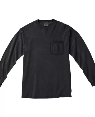 4410 Comfort Colors - Long Sleeve Pocket T-Shirt in Black