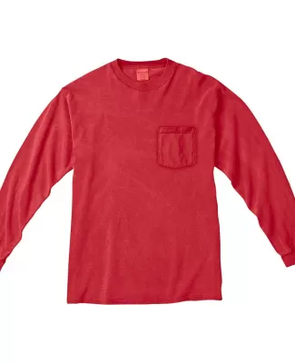 4410 Comfort Colors - Long Sleeve Pocket T-Shirt in Red