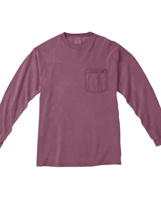 4410 Comfort Colors - Long Sleeve Pocket T-Shirt in Berry