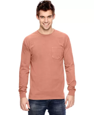 4410 Comfort Colors - Long Sleeve Pocket T-Shirt in Terracota
