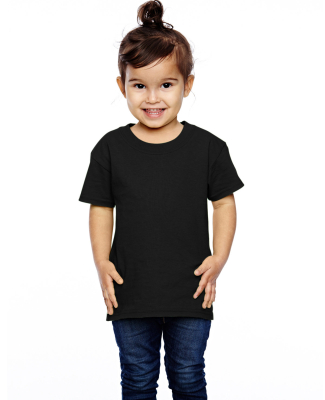 T3930  Fruit of the Loom Toddler's 5 oz., 100% Hea in Black