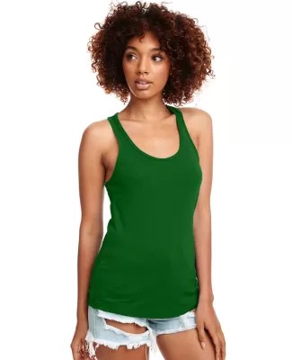 Next Level 1533 The Ideal Racerback Tank in Kelly green
