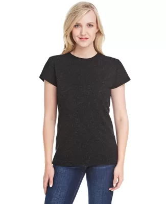 8138 J. America - Women's Glitter T-Shirt BLACK/ GLD GLTTR