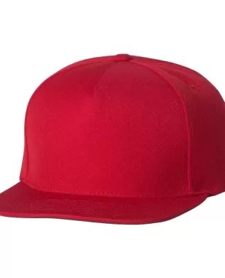 Yupoong 5089M Five Panel Wool Blend Snapback RED