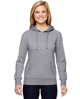  8860 J. America Women's Glitter French Terry Hood in Oxford