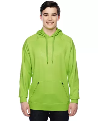 8670 J. America Polyester Hooded Pullover Sweatshi LIME VOLT