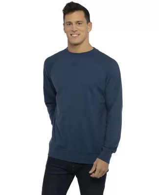 Next Level N9000 Unisex Terry Raglan Pullover in Cool blue