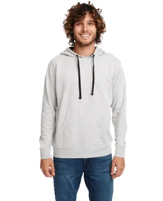 Next Level 9301 Unisex French Terry Pullover Hoody in Hthr grey/ black