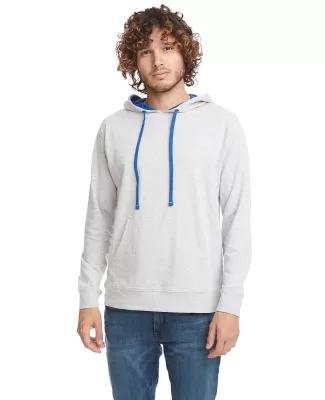 Next Level 9301 Unisex French Terry Pullover Hoody in Hthr grey/ royal