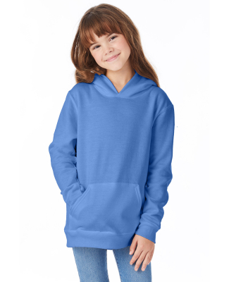 P470 Hanes Youth EcoSmart Pullover Hooded Sweatshi in Carolina blue