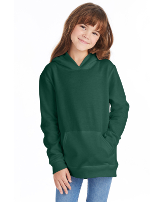 P470 Hanes Youth EcoSmart Pullover Hooded Sweatshi in Deep forest