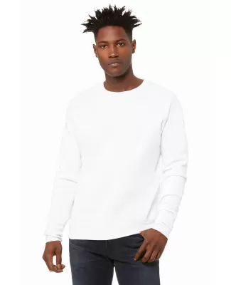 BELLA+CANVAS 3945 Unisex Drop Shoulder Sweatshirt in Dtg white