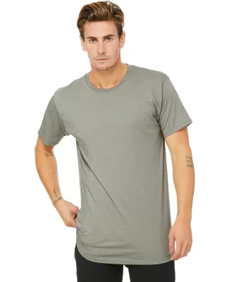 BELLA+CANVAS 3006 Long T-shirt in Heather stone