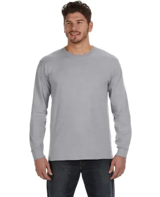 784AN Anvil Midweight Long-Sleeve T-Shirt HEATHER GREY