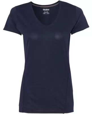 Gildan G47V Ladies Tech V-Neck T-shirt MARBLED NAVY