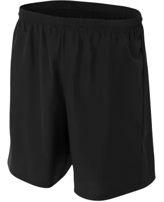 NB5343 A4 Drop Ship Youth Woven Soccer Shorts in Black