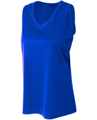 NW2360 A4 Drop Ship Ladies' Athletic Tank Top ROYAL