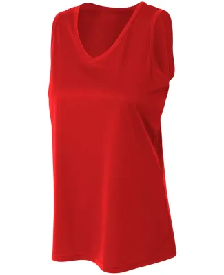 NW2360 A4 Drop Ship Ladies' Athletic Tank Top SCARLET