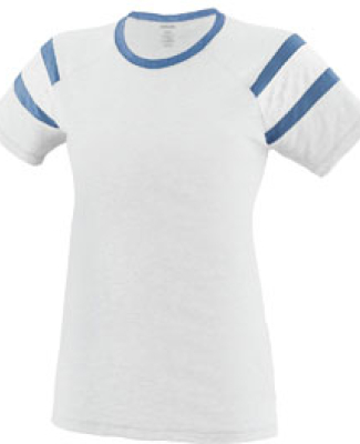 Augusta Sportswear 3011 Ladies Fanatic T-Shirt in White/ roy/ wht