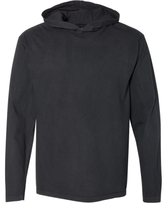 Comfort Colors 4900 Garment Dyed Hooded Long Sleev BLACK