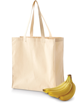 BE055 BAGedge 6 oz. Canvas Grocery Tote in Natural