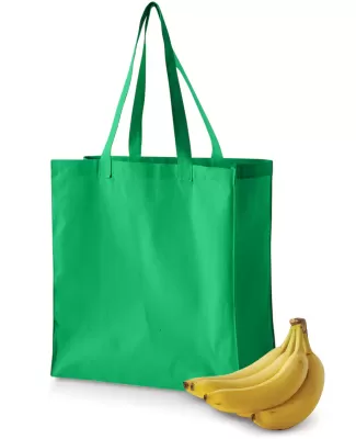 BE055 BAGedge 6 oz. Canvas Grocery Tote KELLY GREEN