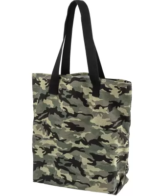 BE066 BAGedge 12 oz. Canvas Print Tote FOREST CAMO