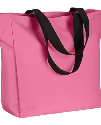 BE080 BAGedge Polyester Zip Tote in Pink