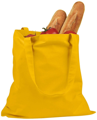 BE007 BAGedge 6 oz. Canvas Promo Tote in Yellow