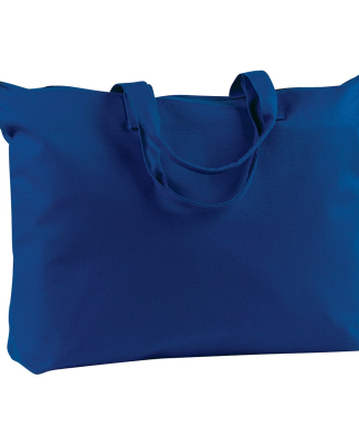 BE009 BAGedge 12 oz. Canvas Zippered Book Tote in Royal