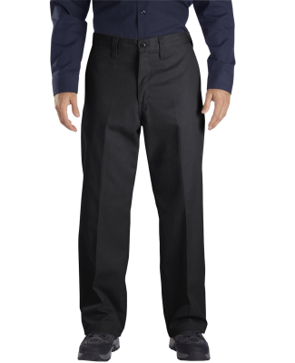 LP812 Dickies 7.75 oz. Industrial Flat Front Pant in Black _30