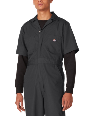 33999 Dickies 5 oz. Short Sleeve Coverall in Black _s