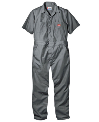 33999 Dickies 5 oz. Short Sleeve Coverall in Gray _ s