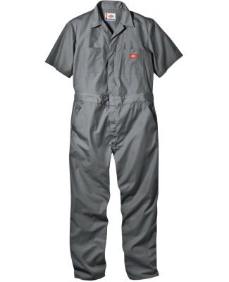 33999 Dickies 5 oz. Short Sleeve Coverall in Gray _ xl