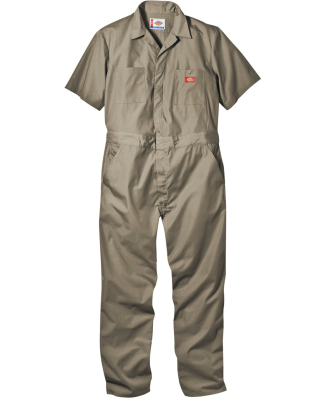 33999 Dickies 5 oz. Short Sleeve Coverall in Khaki _s