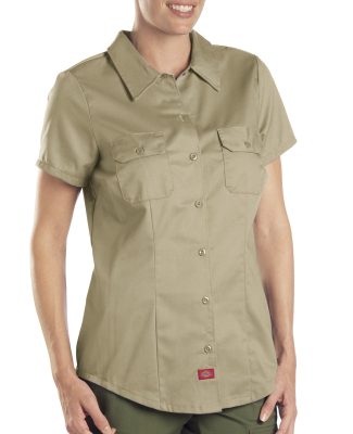 FS574 Dickies 5.25 oz. Ladies' Twill Shirt in Khaki