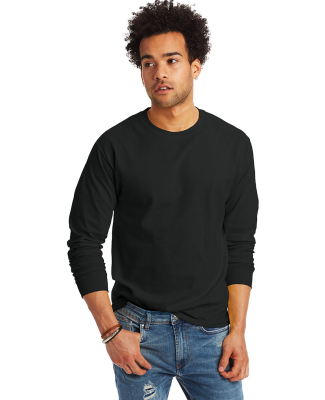 5586 Hanes® Long Sleeve Tagless 6.1 T-shirt - 558 in Black
