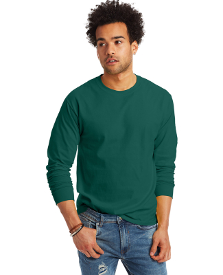 5586 Hanes® Long Sleeve Tagless 6.1 T-shirt - 558 in Deep forest