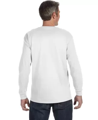 5586 Hanes® Long Sleeve Tagless 6.1 T-shirt - 558 in White