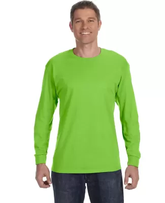 5586 Hanes® Long Sleeve Tagless 6.1 T-shirt - 558 in Lime