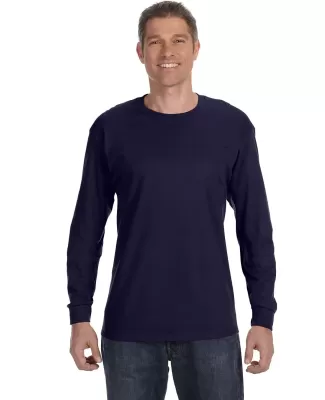 5586 Hanes® Long Sleeve Tagless 6.1 T-shirt - 558 in Navy