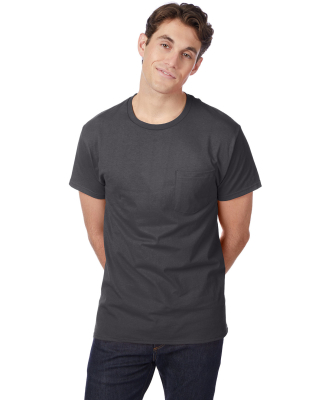 5590 Hanes® Pocket Tagless 6.1 T-shirt - 5590  in Smoke gray