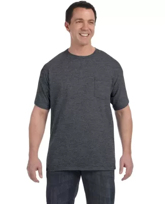 5590 Hanes® Pocket Tagless 6.1 T-shirt - 5590  in Charcoal heather