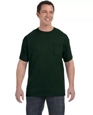 5590 Hanes® Pocket Tagless 6.1 T-shirt - 5590  in Deep forest